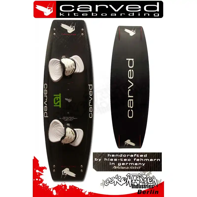 Preiswert Test Kiteboard Carved Imperator IV SE Full Carbon 136x43
