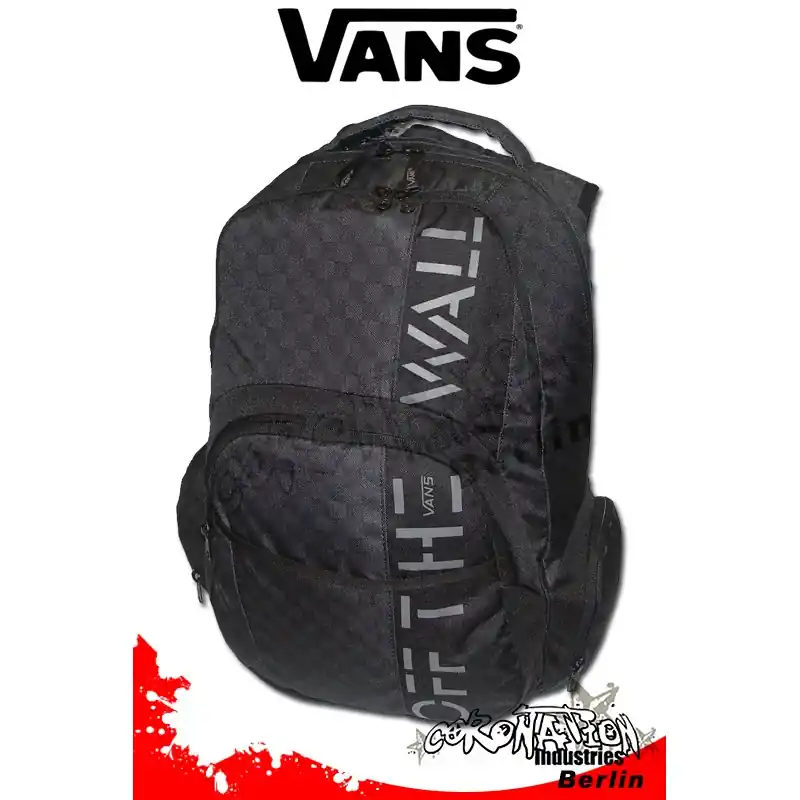 Saisonangebot Vans 5-0 Backpack Schul & Street Rucksack Black Checks
