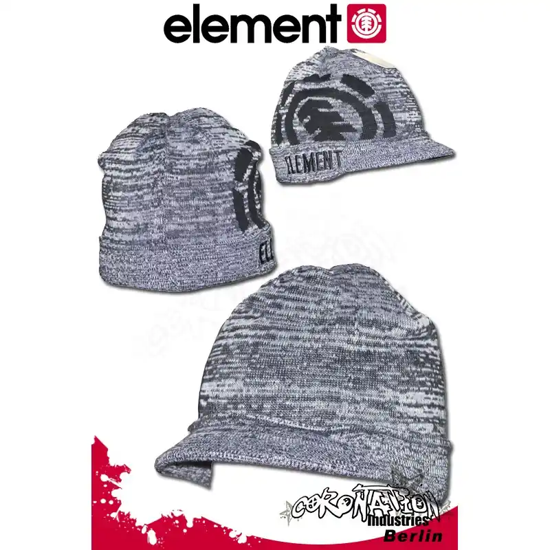 Preisreduziert Element Operator Beanie Mütze Grey Heather