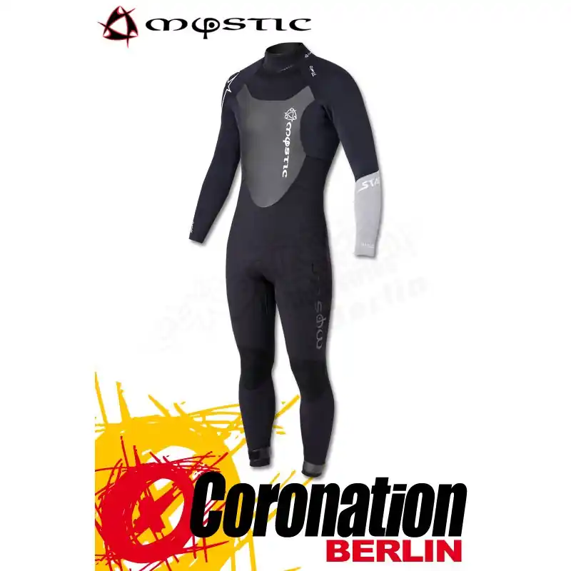 Knallerangebot Mystic Star Steamer 5/4 D/L Black/Grey Neoprenanzug Langarm