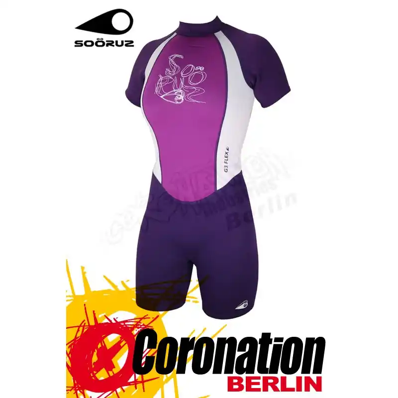 Neu Soöruz Girls Shorty Jewel Frauen Neoprenanzug Purple