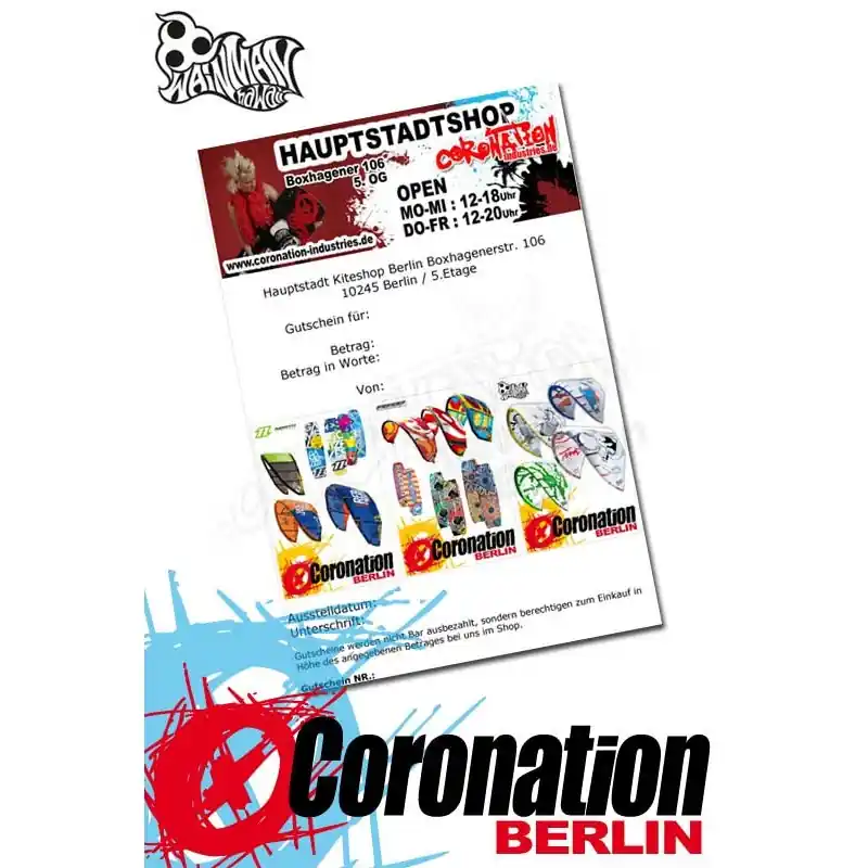 Coronation Industries Gutschein 200 Euro Echt