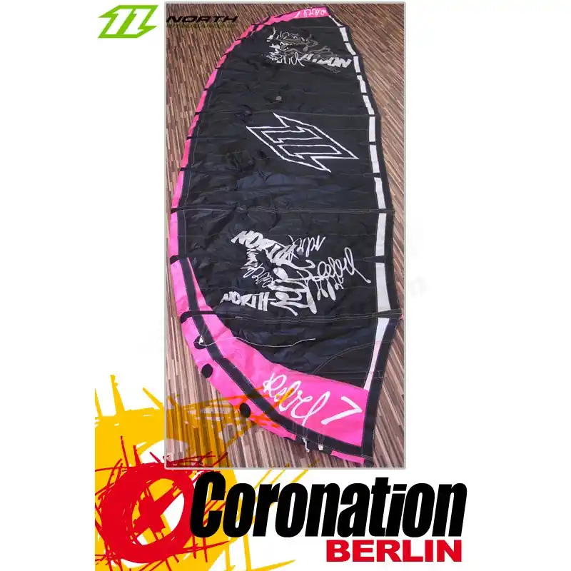 North Rebel 7m² gebraucht Kite - Schwarz/Pink - Kite only Bestpreis