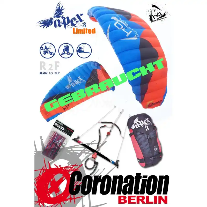 HQ Apex III LTD Gebraucht-Depowerkite R2F 10.0 Neu Im Sortiment