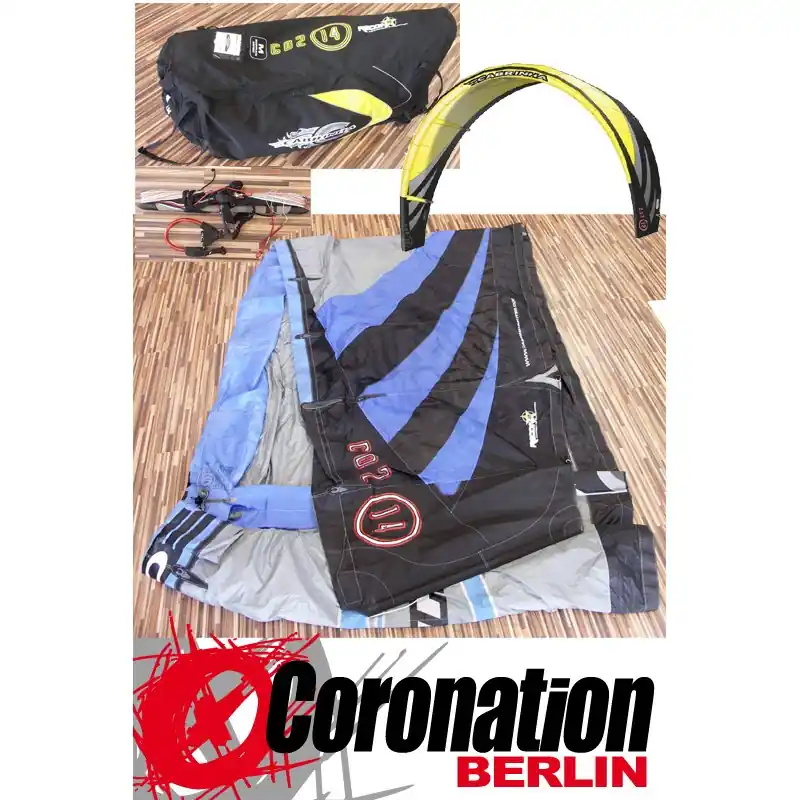 Gebraucht Kite Cabrinha CO2 14qm 2005 mit Bar Schneller Versand