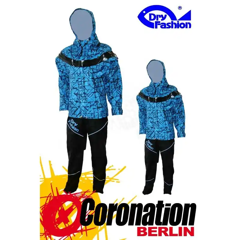 Markenprodukt Dry Fashion ICE Print Trockenanzug Blau Frontzip