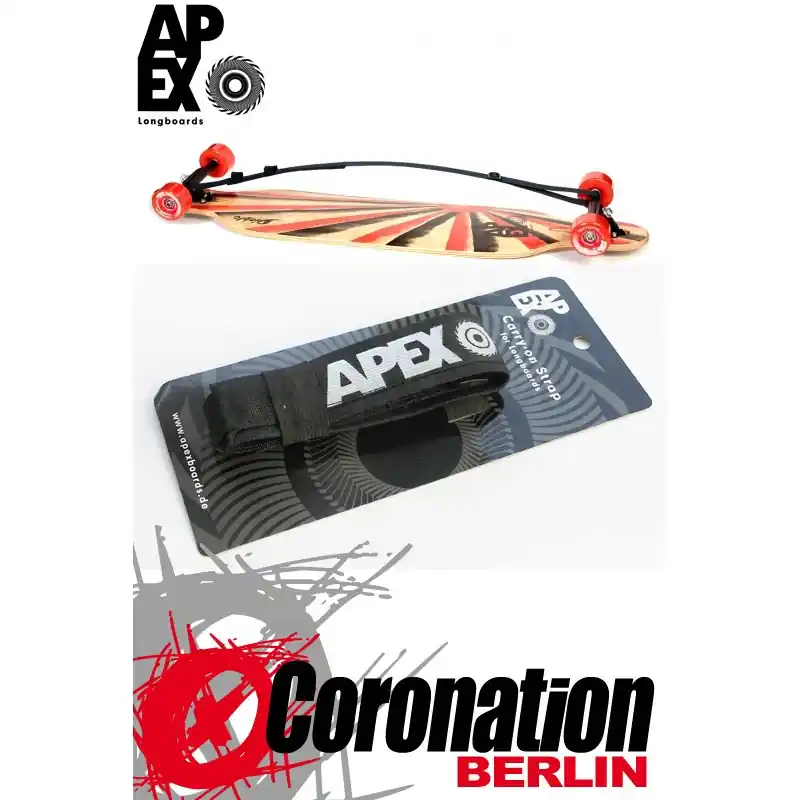 Preisreduziert Apex Tragegurt Longboard Carry On Strap - Silber