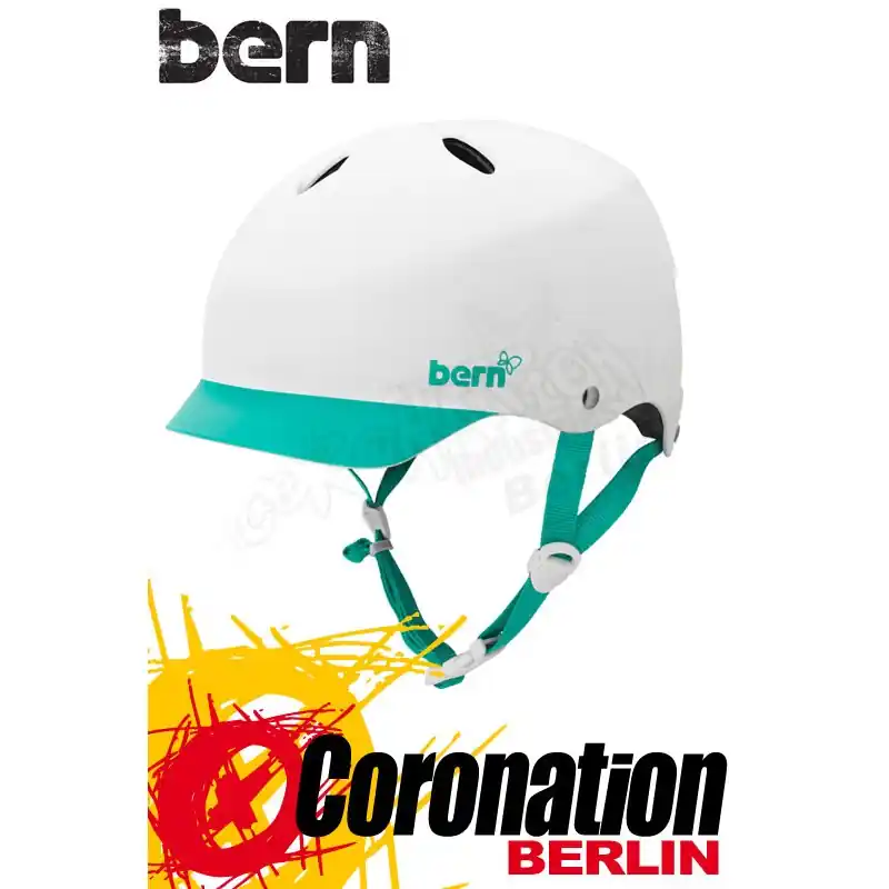 Bern Frauen Kite-Helm Lenox H2O - White Turquoise Grafic Sichere Zahlung