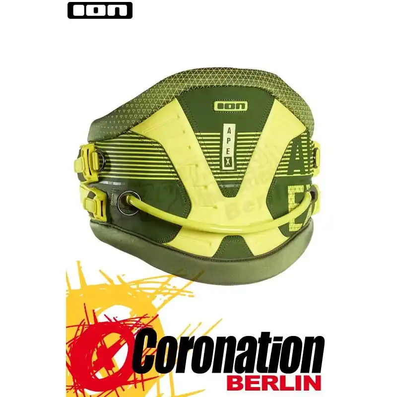 ION Apex 2017 Kite Waist Harness Olive/Sulphur Hüfttapez Billig