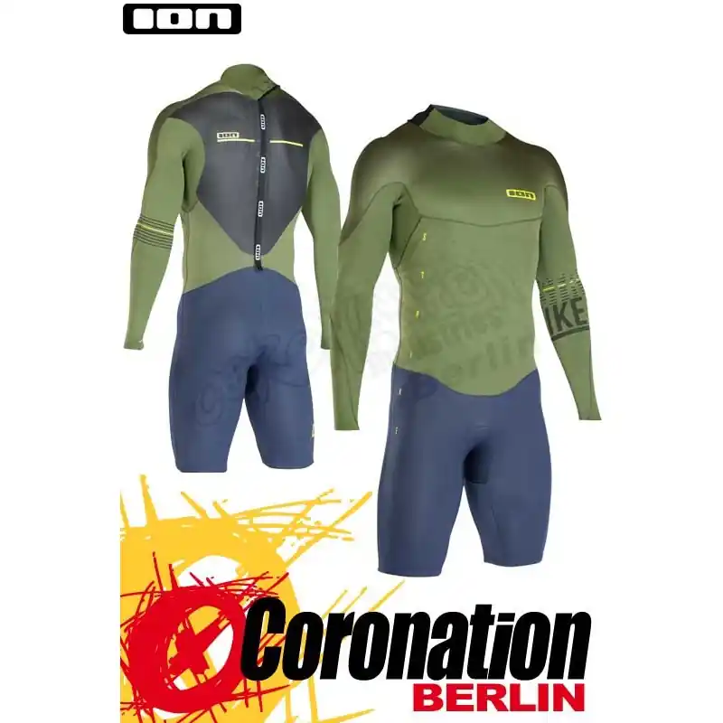 ION Strike Shorty LS 2,5 DL Neoprenanzug 2017 Olive/Blue Jetzt Kaufen