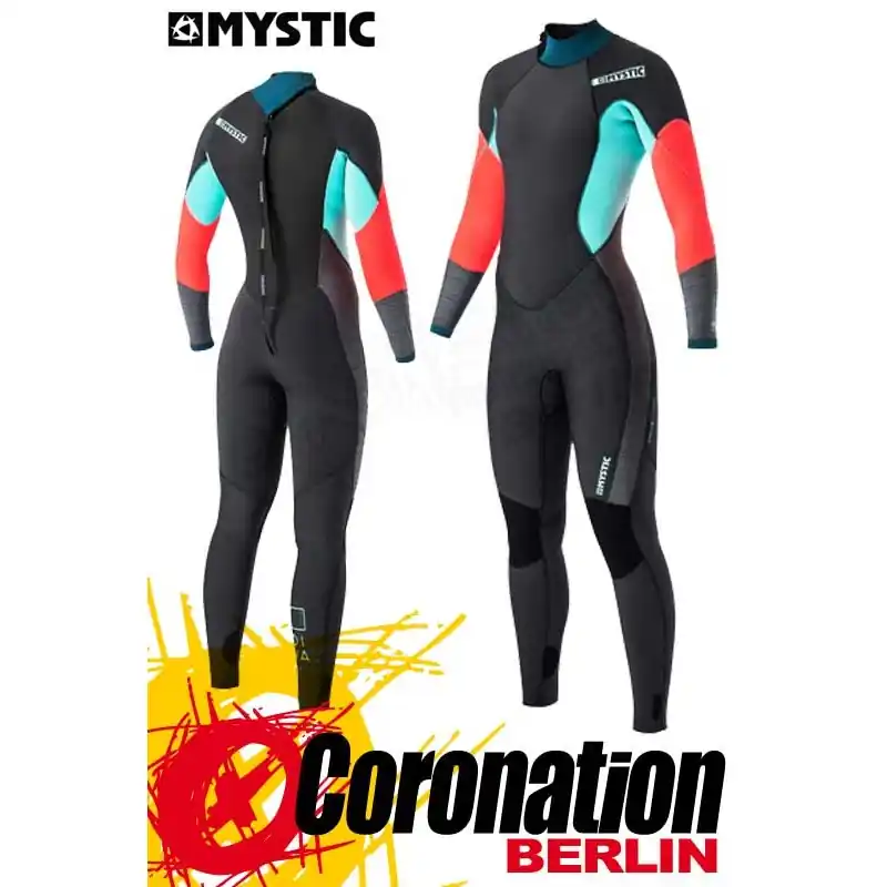 Markenprodukt Mystic Diva 2017 Fullsuit 4/3mm Backzip Women Neoprananzug Teal