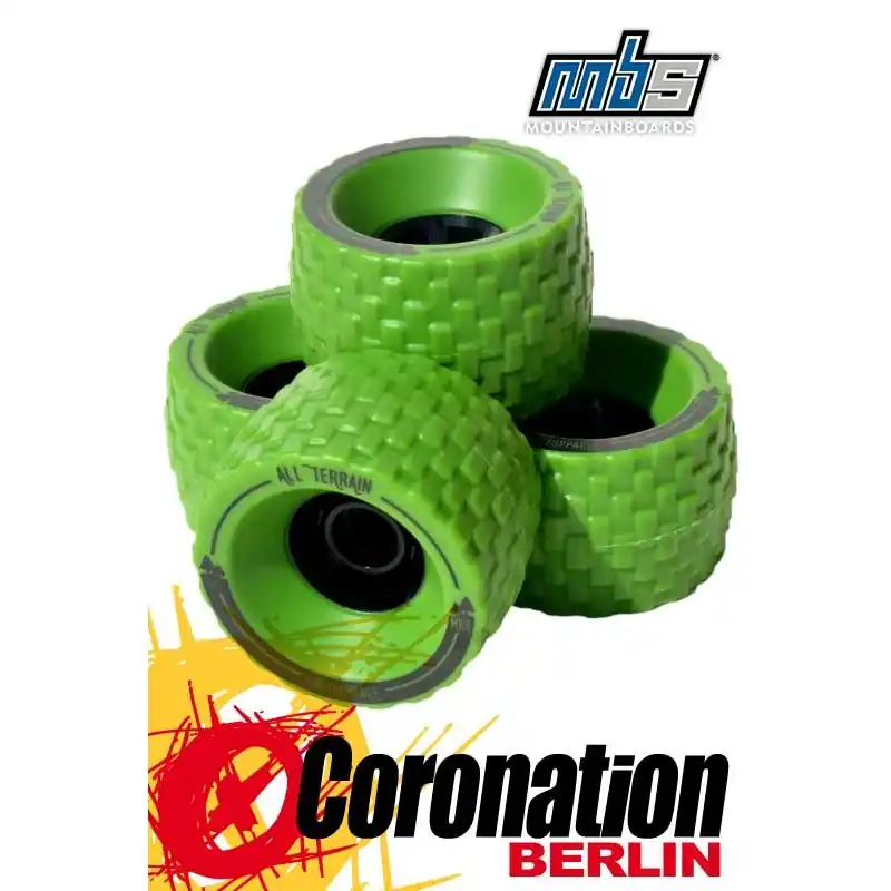 Angebot MBS All Terrain Longboard Wheels 4er Set Green
