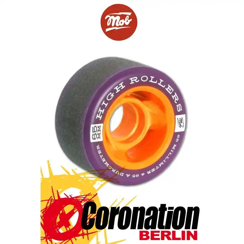 Highlight Mob Skateboards High Roller Wheels 65mm Purple