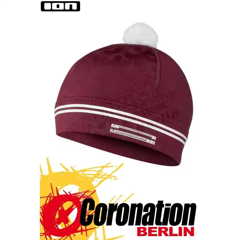 ION Neo Bommel Beanie - Neopren Mütze Red Markenware