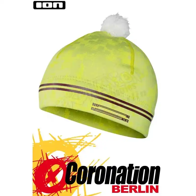 Jetzt Kaufen ION Neo Bommel Beanie Neopren Mütze Gelb