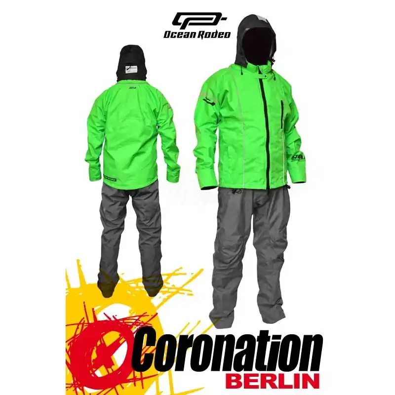 Trockenanzug Ocean Rodeo Soul Drysuit - Neon Green Grey Neuheit