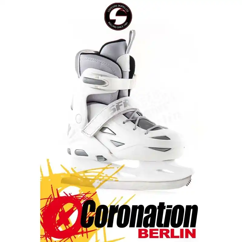 Meistverkauft SFR ECLIPSE Schlittschuh adjustable ICE SKATES white/silver
