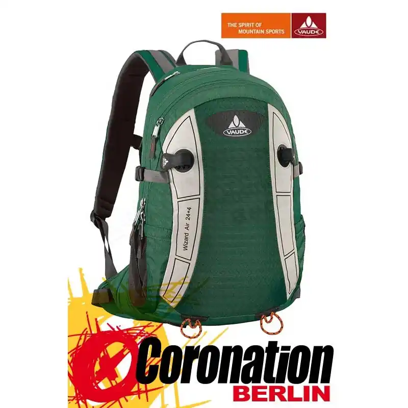 Vaude Wizard Air 24+4 Wander City Schul Rucksack Daypack JadeGreen/Offwhite Geprüft