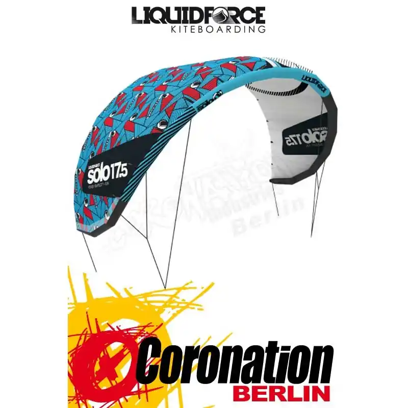 Liquid Force Solo V2 2016 Kite 17,5m² All Terrain Single Strut Kite Neu Im Sortiment
