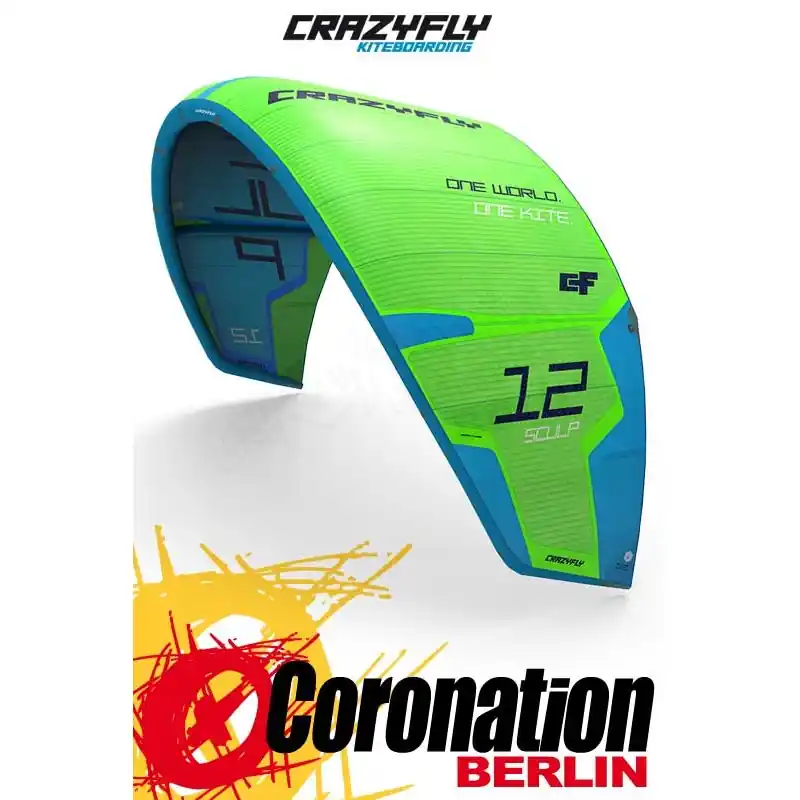 Angebot CrazyFly Sculp 2017 Allround Kite Green