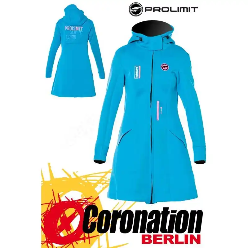 Ausverkauf Prolimit Pure Girl Racer Jacket - Neopren Mantel Cyan