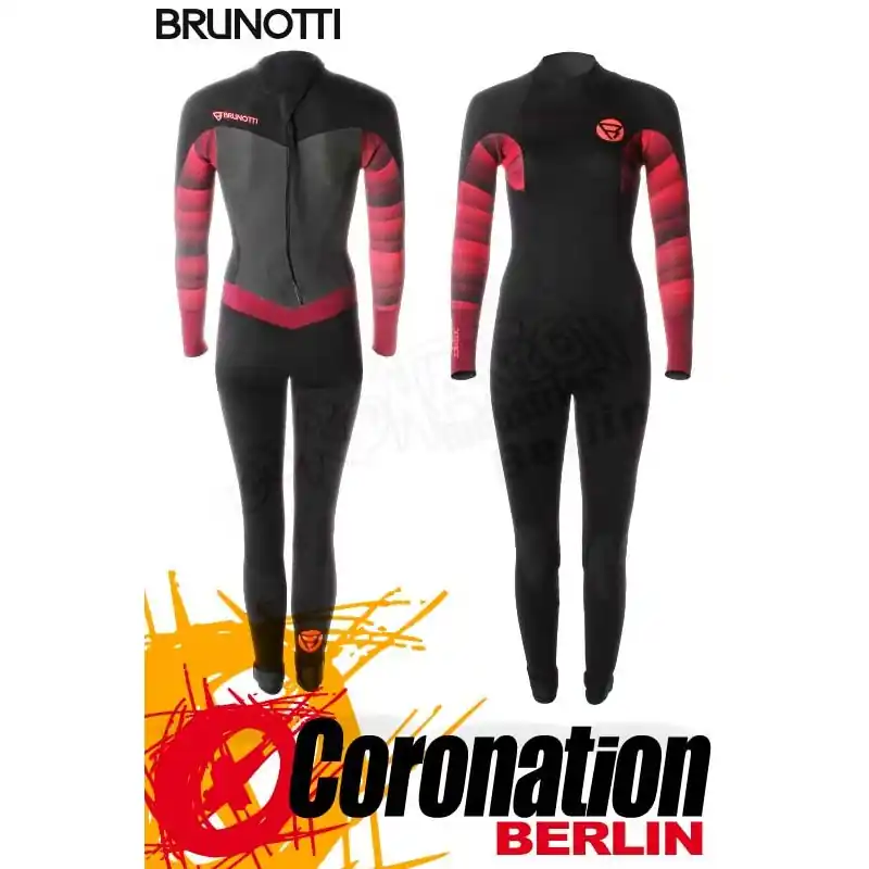 Brunotti Defence 5/3 Backzip Frauen Neoprenanzug Wetsuit Black/Coral Preisknaller
