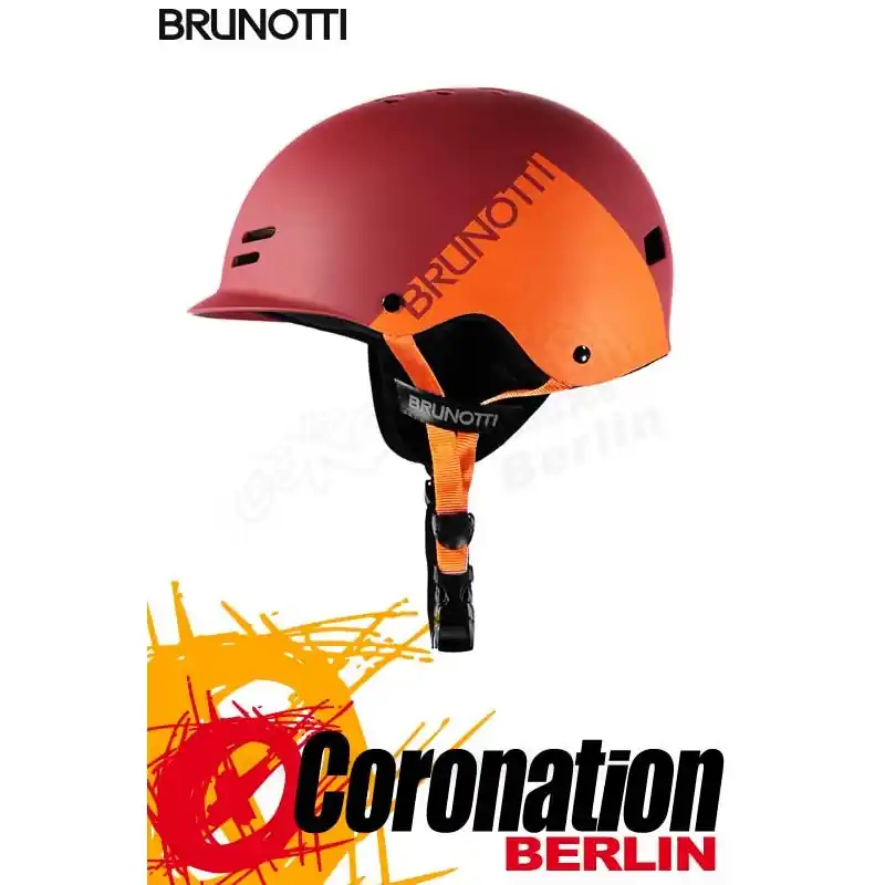 Brunotti Bravery Helmet Hardshell Helm Red Orange Angebot