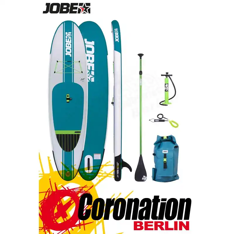 Zertifiziert Jobe SUP Yarra 10.6 Inflatable Standup Paddle Board Set Blau