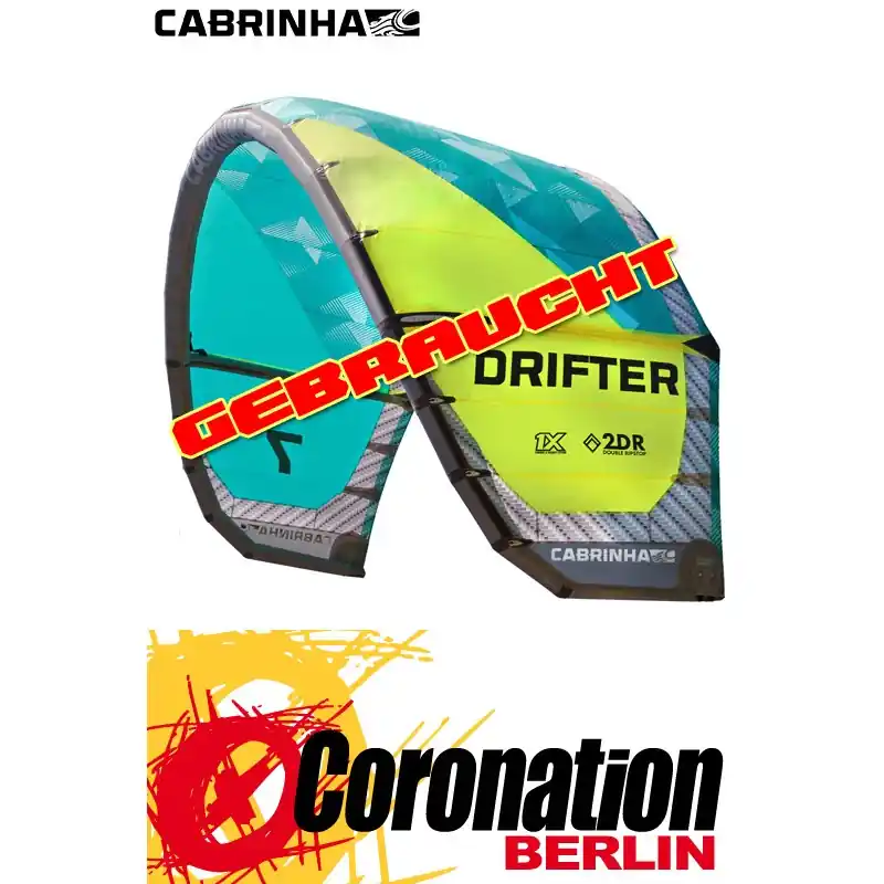 Zertifiziert Cabrinha Drifter 2015 Gebraucht Kite 9m² (grün)