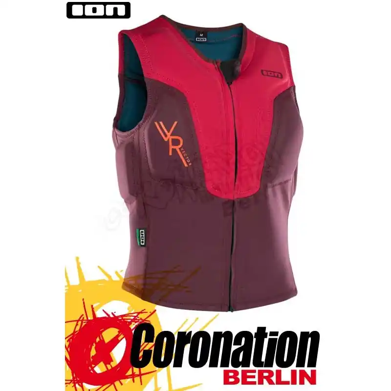 Bestseller ION Vector Vest 2018 Prallschutz Weste FZ Cherry/Wine Red