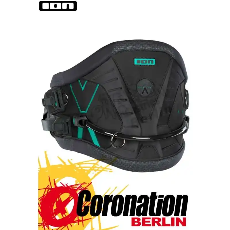 ION Vertex Kite Waist Harness Hüft Trapez Black/Seaweed Solange Der Vorrat Reicht