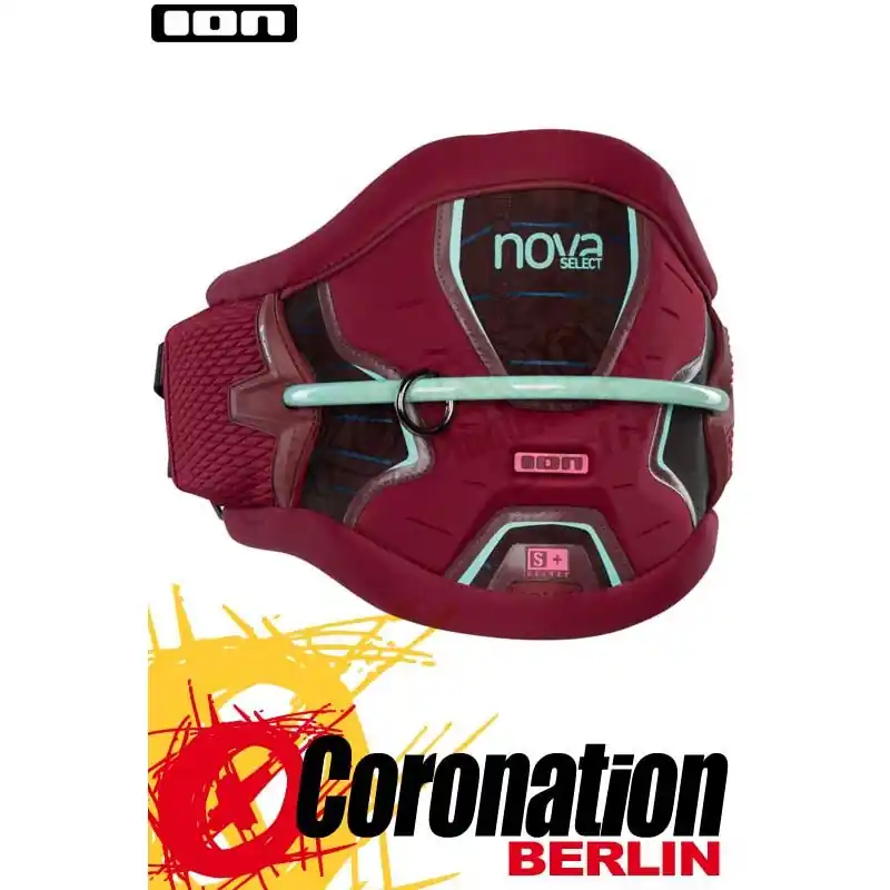 Ausverkauf ION Nova Select 2018 Kite Waist Harness Woman Frauen Hüft Trapez Wine Red/Cambrige Blue