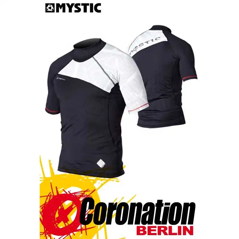 Direkt Vom Hersteller Mystic Crossfire Rash Vest S/S Black Wetshirt