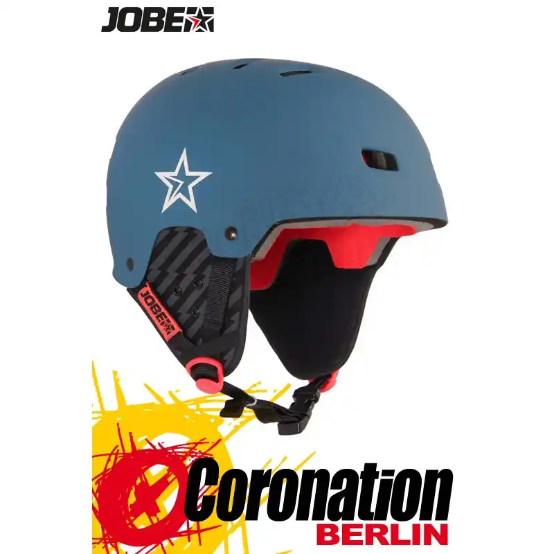 Sonderangebot Jobe BASE Wakeboard Helm - Water Helmet Steel Blue