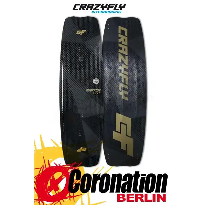 CrazyFly Raptor LTD 2018 Carbon Kiteboard Meistverkauft