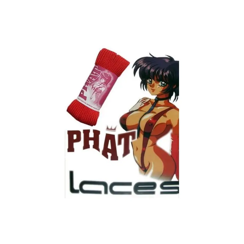 Saisonangebot FAT LACES - XXL Sneaker Schnürsenkel light red