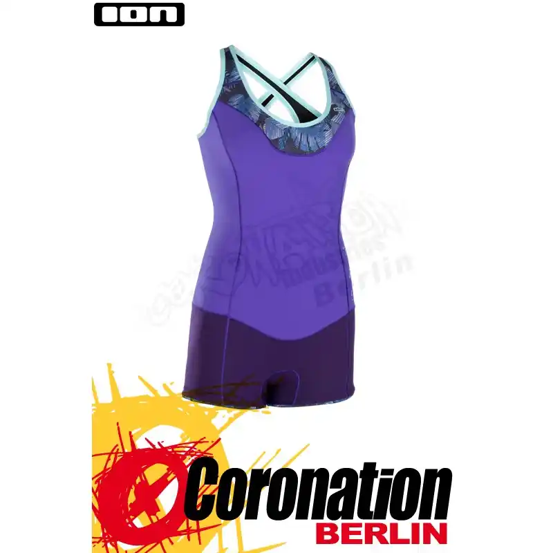ION MUSE SHORTY CROSSBACK 1,5 DL 2019 Neoprenanzug purple Super-Preis
