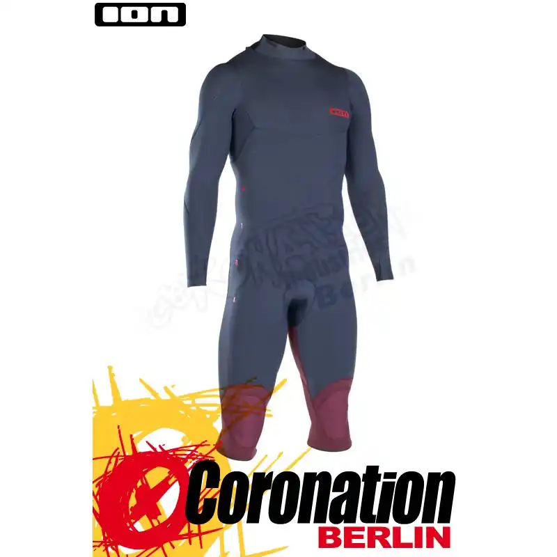 Markenprodukt Ion STRIKE AMP OVERKNEE LS 4/3 BZ DL 2019 Neoprenanzug slate blue/red