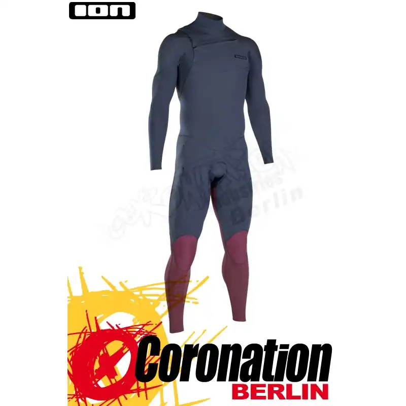 Beliebt ION ONYX CORE SEMIDRY 4/3 FZ DL 2019 Neoprenanzug slate blue/red