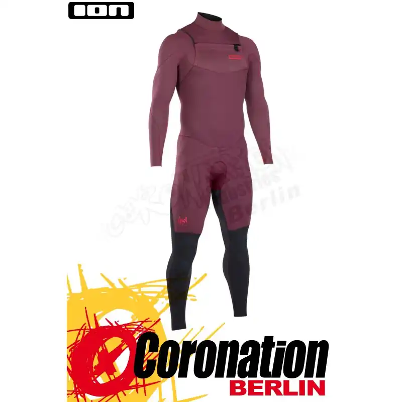 ION ONYX ELEMENT SEMIDRY 5/4 FZ DL 2019 Neoprenanzug red/dark grey Sonderangebot