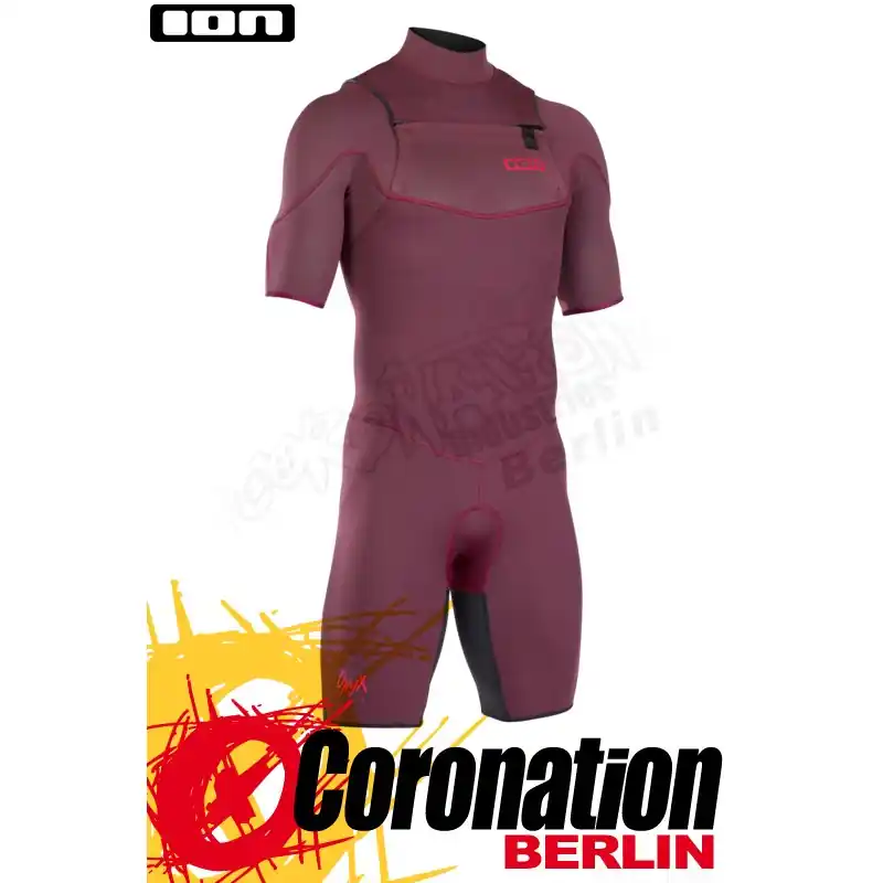 ION ONYX ELEMENT SHORTY SS 2/2 FZ DL 2019 Neoprenanzug red/dark grey Preisreduziert