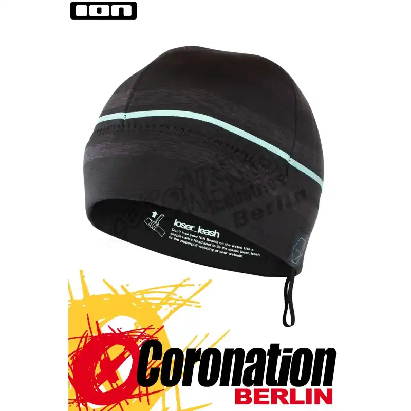 Ausverkauf ION MELANGE BEANIE 2019 Neoprenmütze black melange