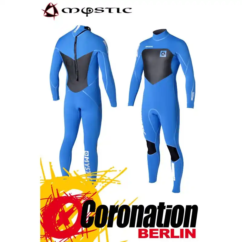 Abverkauf Mystic Majestic 5/4 D/L Full Neoprenanzug Wetsuit Back-Zip Blue