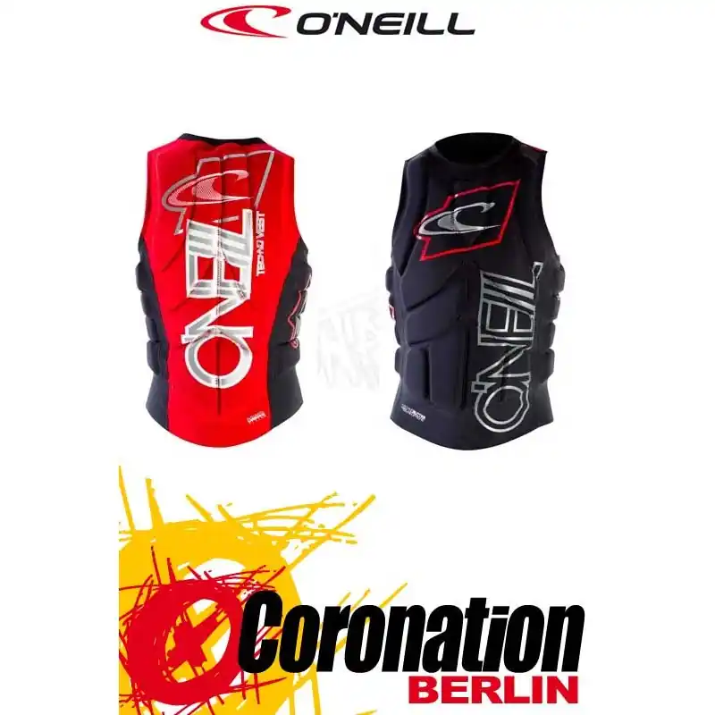 O'Neill Prallschutzweste Techno Pullover Wake/Kite Vest Black-Re Highlight