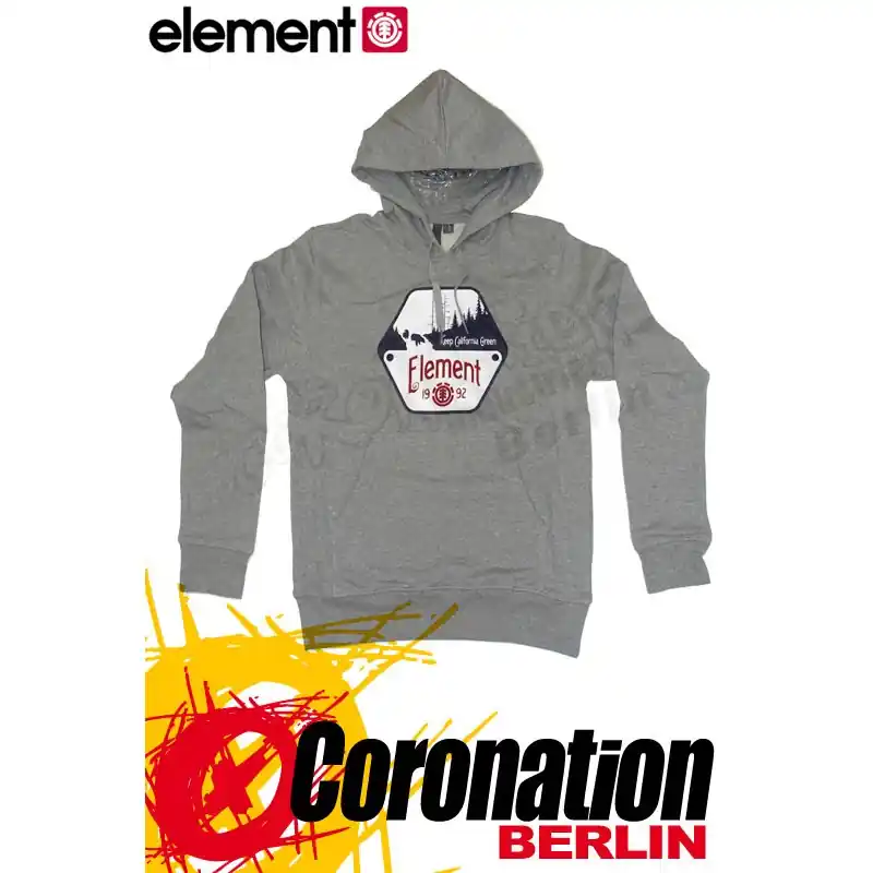 Element Hexagon Hoodie Grey Heather Top-Seller