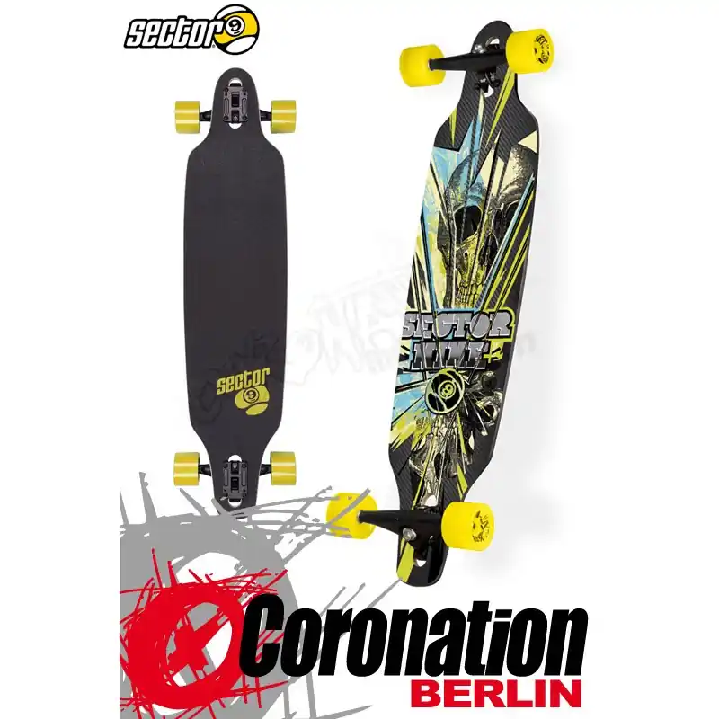Preiswert Sector 9 Platinum Fractured Longboard Cruising Carving