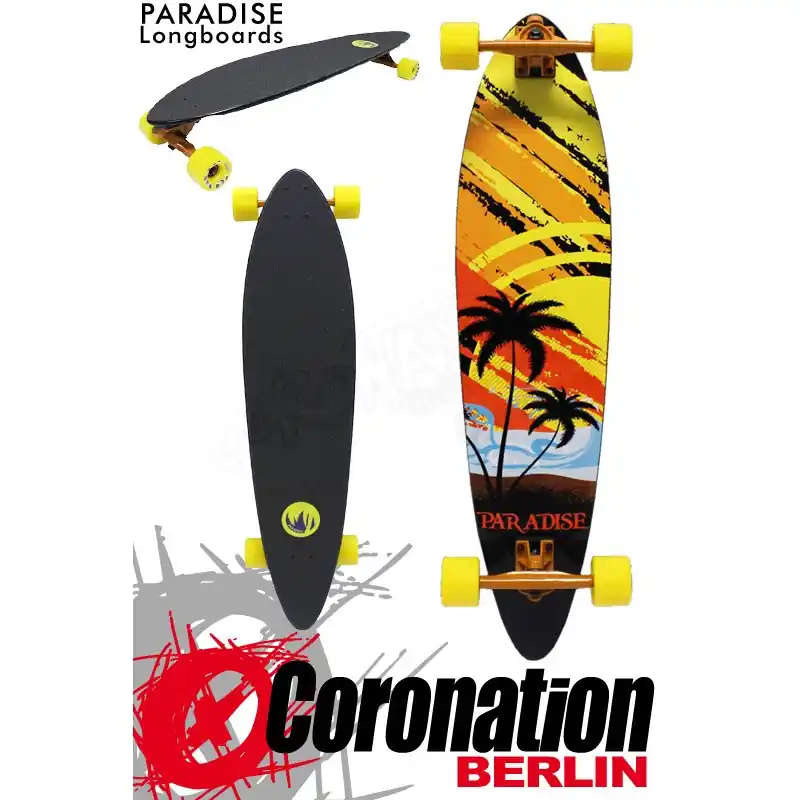 Paradise Longboard Sunset Sketch Pintail 95cm Cruiser Abverkauf