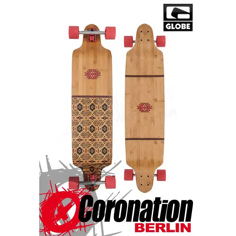Globe Bannerstone Bamboo Red Longboard Letzte Chance