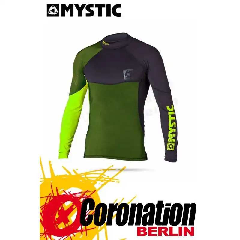 Mystic Crossfire Rash Vest L/S Green Sofort Bestellen