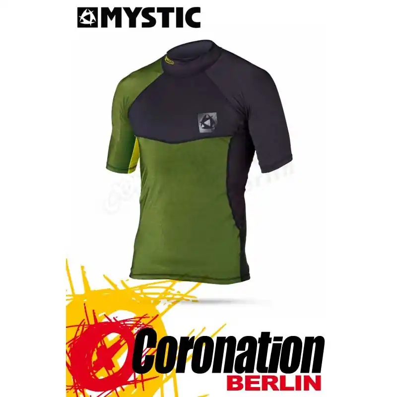 Solange Der Vorrat Reicht Mystic Crossfire Rash Vest S/S Green